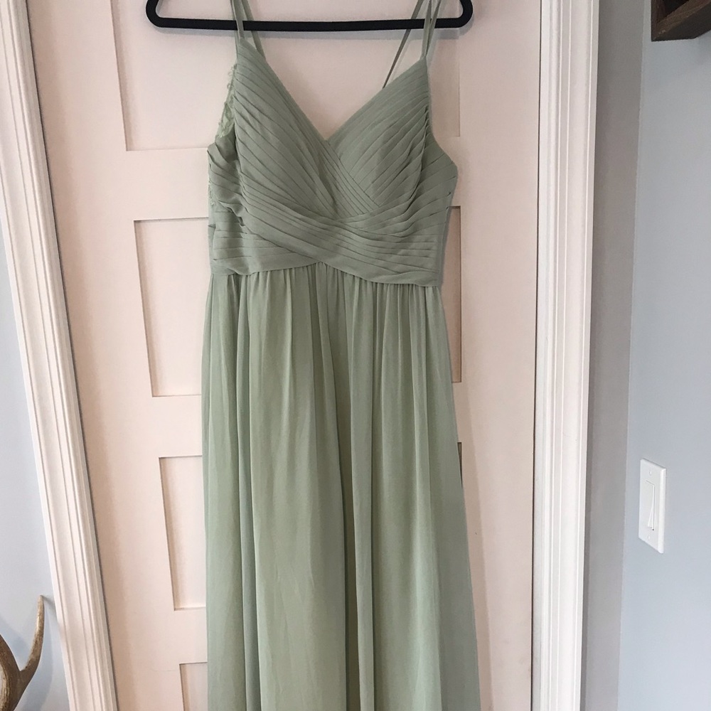 Azazie Dusty Sage Dress. Size 6.